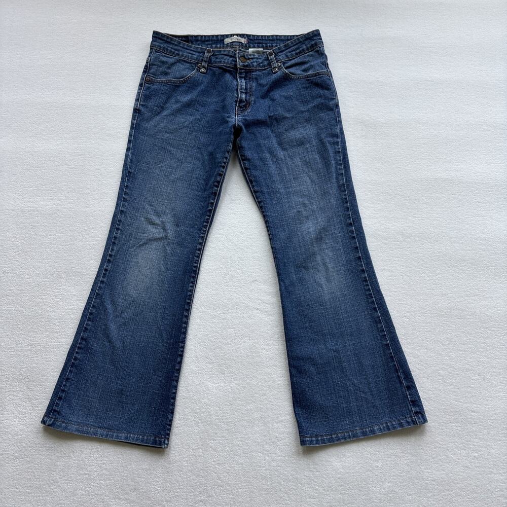 Levis Women Jeans Size 12 537 Low Flare Blue Medium‎ Wash Denim (approx 32x28)